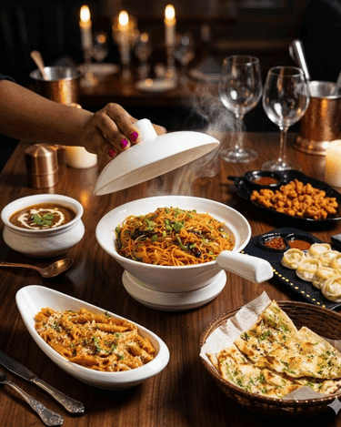 Signature dish presentation