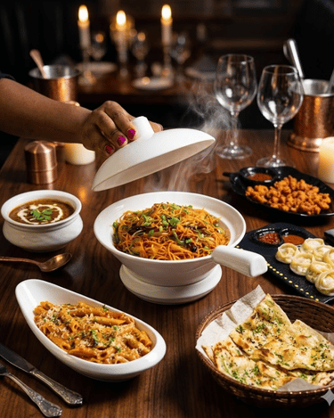 Signature dish presentation