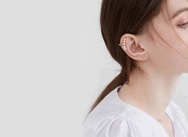 Woman wearing fine jewellery